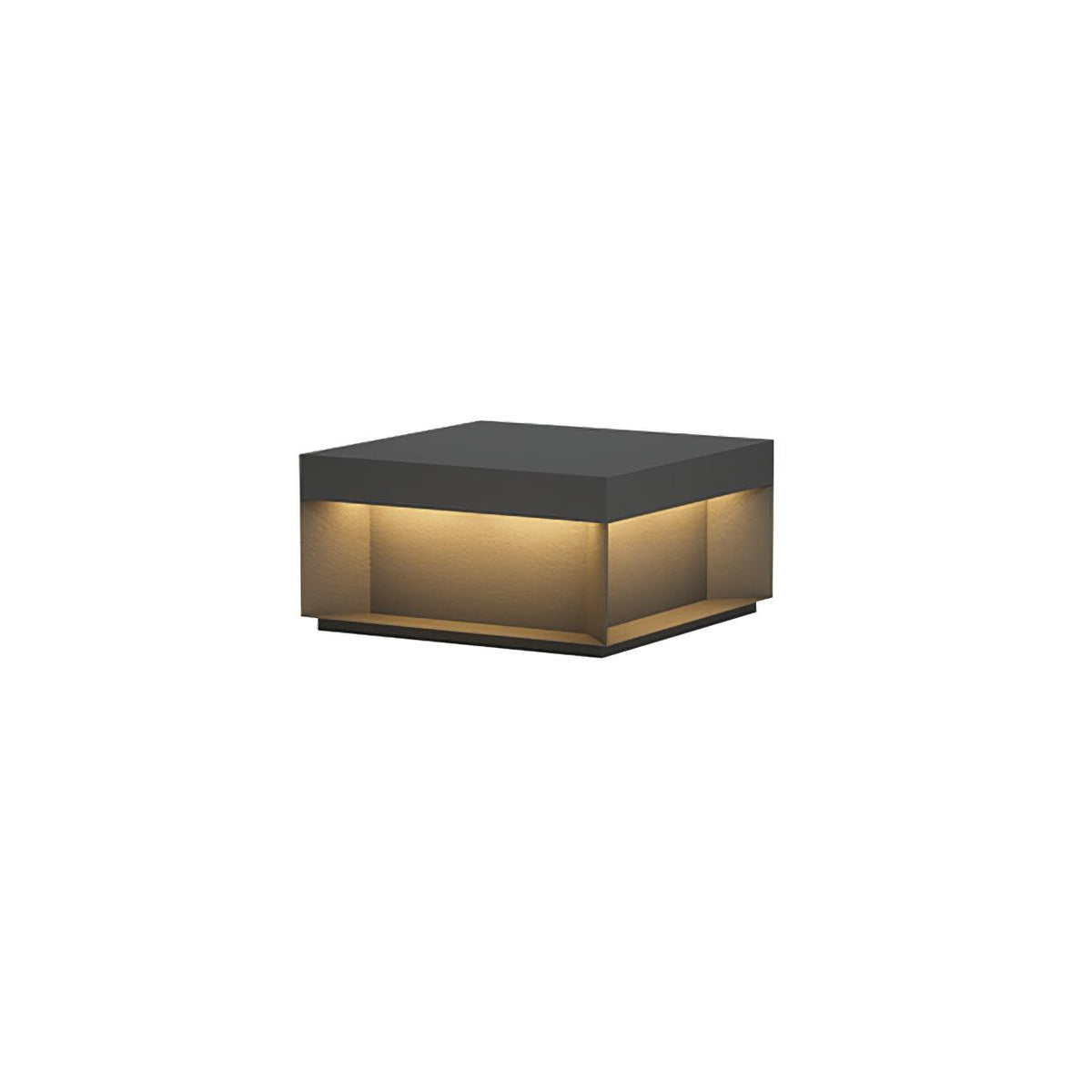 Loravere Metal Box Outdoor Post Lamp#Size_15.7″#Power source_Model A: Wired Version#Kelvin range_Warm Light