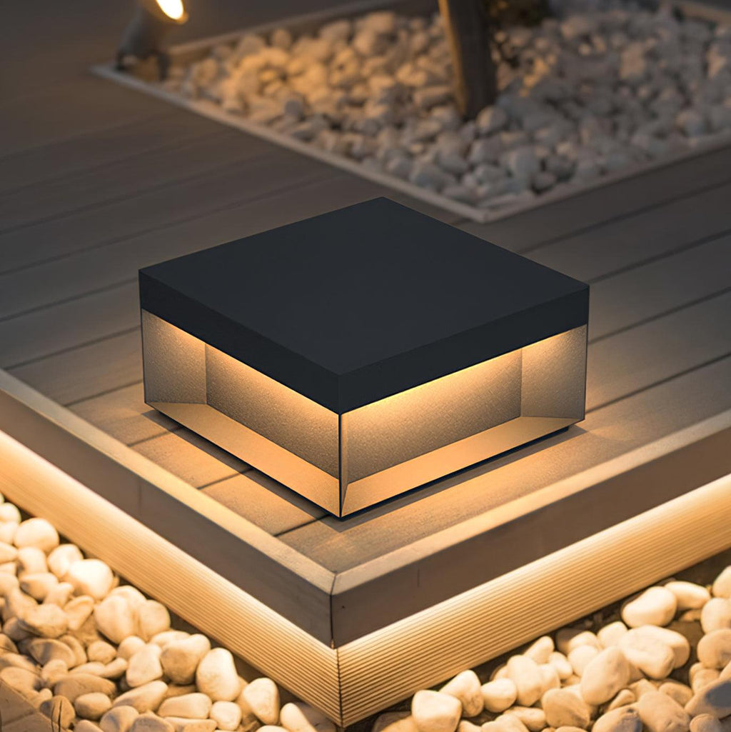 Loravere Metal Box Outdoor Post Lamp