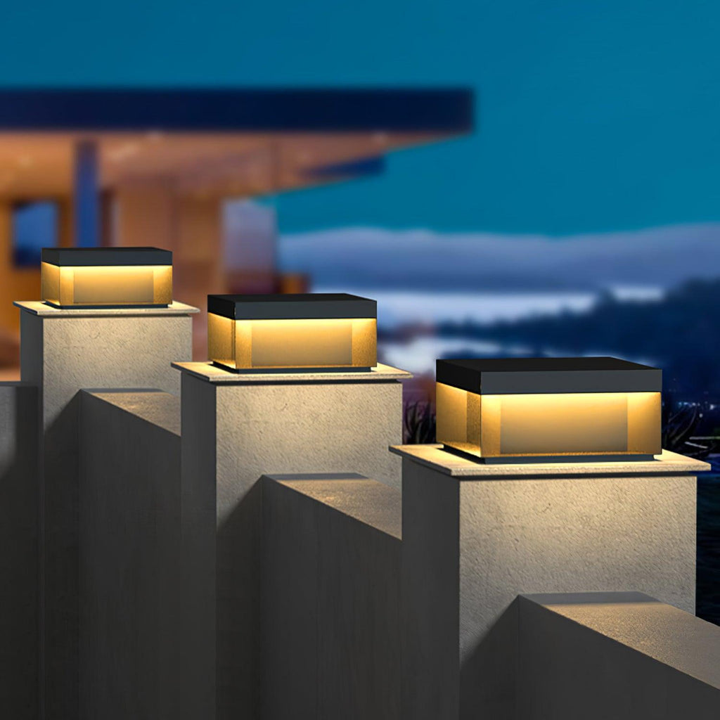 Loravere Metal Box Outdoor Post Lamp