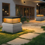 Loravere Metal Box Outdoor Post Lamp
