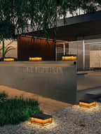 Loravere Metal Box Outdoor Post Lamp