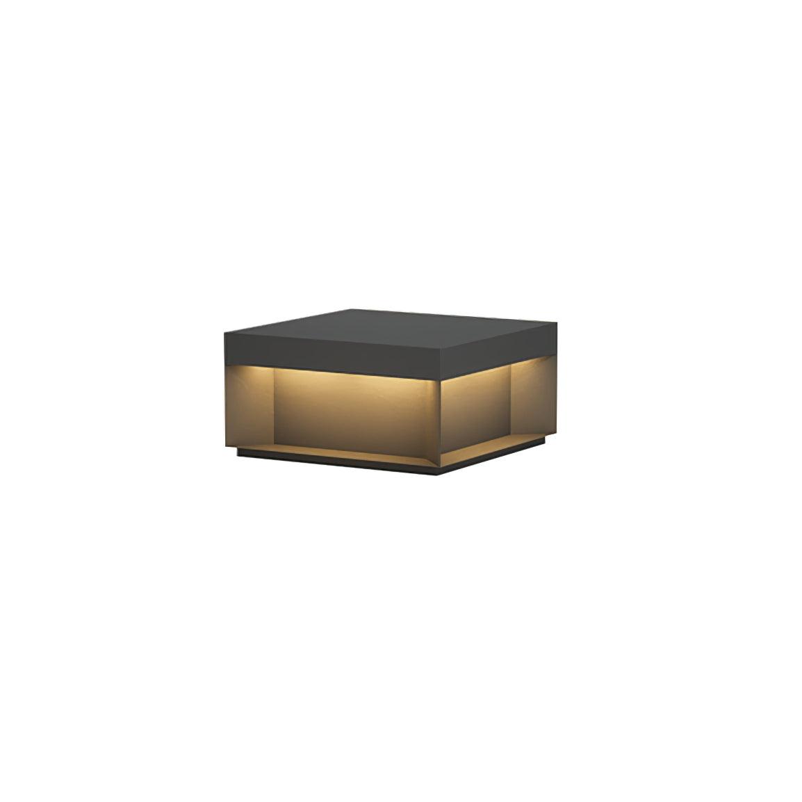 Loravere Metal Box Outdoor Post Lamp#Size_11.8″#Power source_Model A: Wired Version#Kelvin range_Warm Light