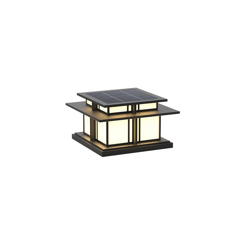 Kaeloria Acrylic Solar Outdoor Post Lamp#Size_Model A 22″#Power source_Solar-Powered Version#Kelvin range_Warm Light