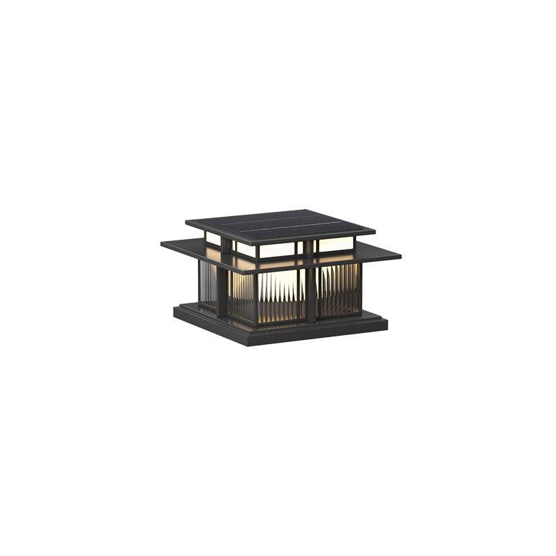 Kaeloria Acrylic Solar Outdoor Post Lamp#Size_Model B 17.7″#Power source_Solar-Powered Version#Kelvin range_Warm Light