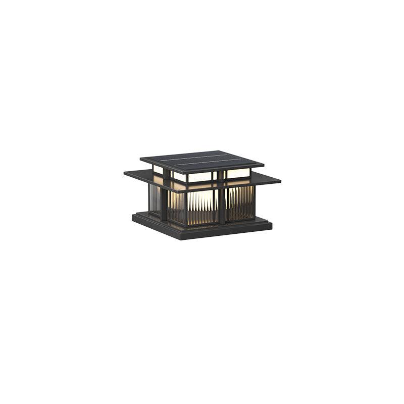 Kaeloria Acrylic Solar Outdoor Post Lamp#Size_Model B 13.2″#Power source_Solar-Powered Version#Kelvin range_Warm Light