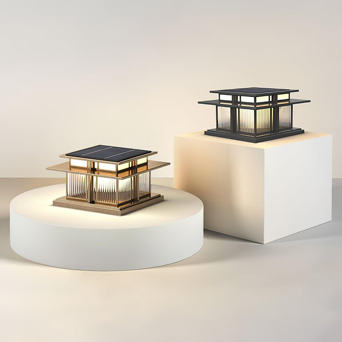 Kaeloria Acrylic Solar Outdoor Post Lamp