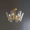 Pryvane Multi-Light Brass Chandelier#Size_6 heads#Finish_Brass