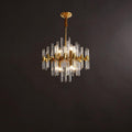 Solvessa Crystal Starburst Chandelier#Size_8 heads#Material_Brass & Clear Crystal
