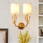 Orevienne 2-Light Brass Deer Wall Lamp