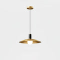 Urelisse Brass Flared Pendant Light#Finish_Brass & Black
