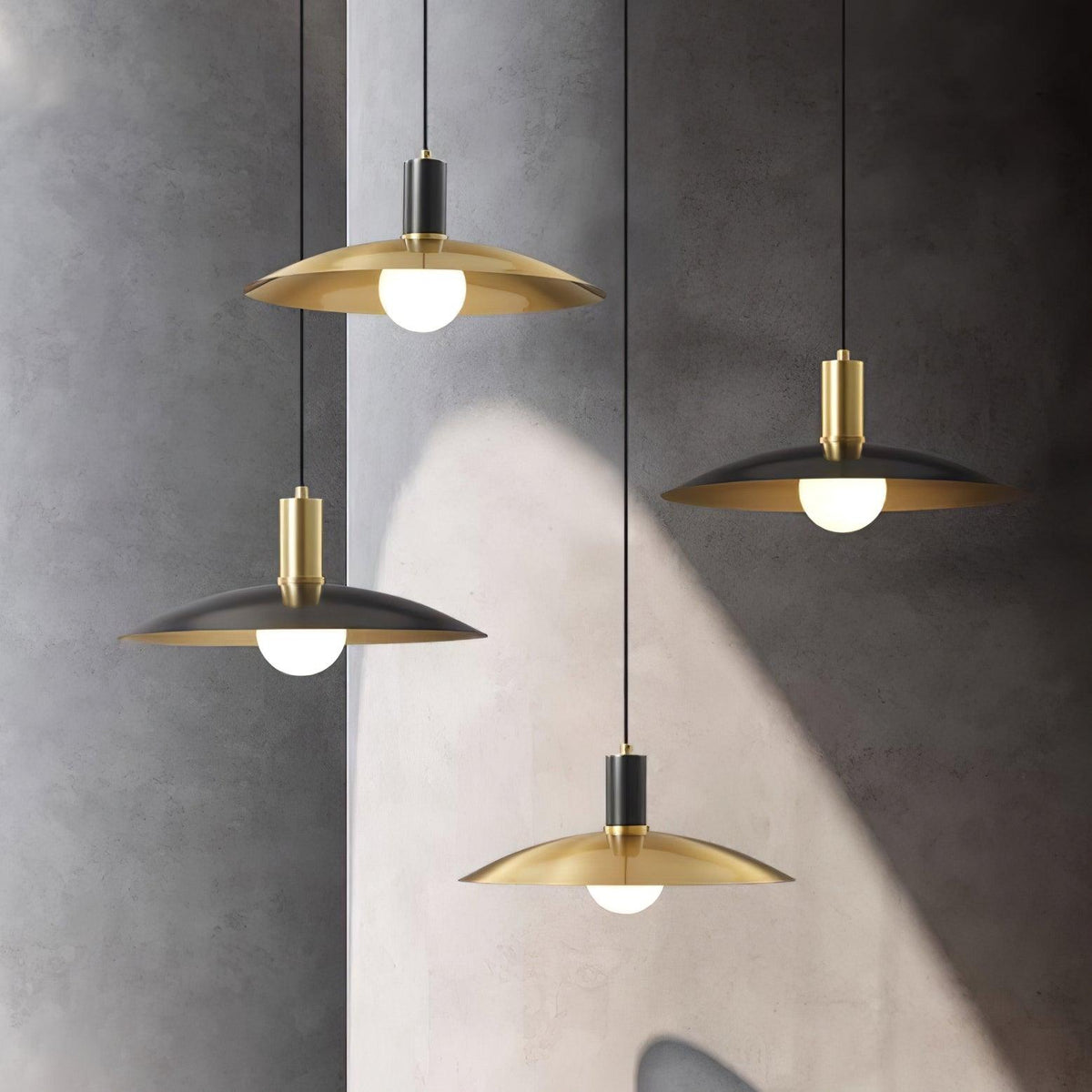 Urelisse Brass Flared Pendant Light