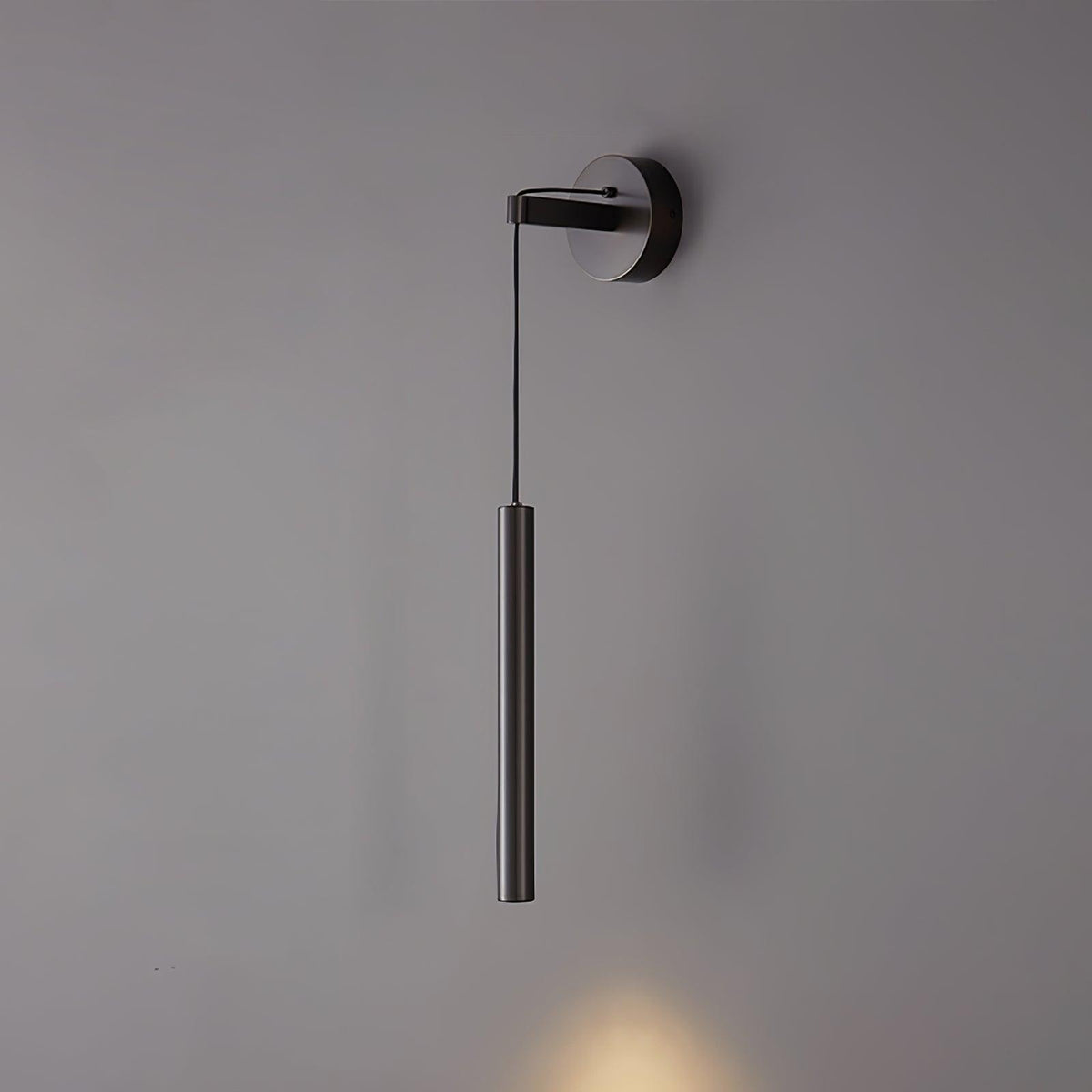 Joravine Brass Linear LED Wall Lamp#Finish_Black#Kelvin range_Three-Color Changing Light