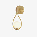 Kelmora Glass Brass Vanity Wall Lamp#Finish_Brass