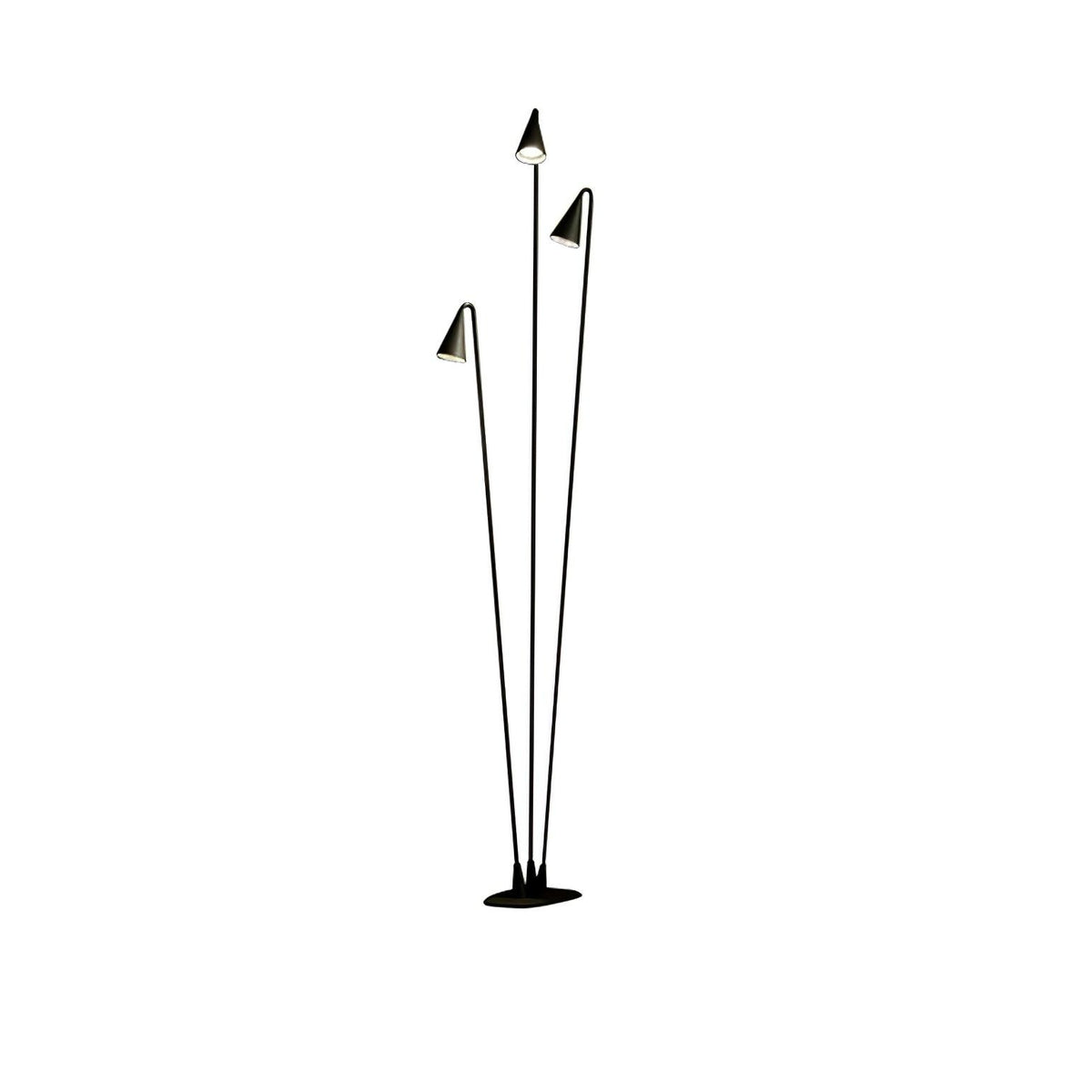 Nivorine Aluminum Bellflower Outdoor Floor Lamp#Size_8.7″#Finish_Black
