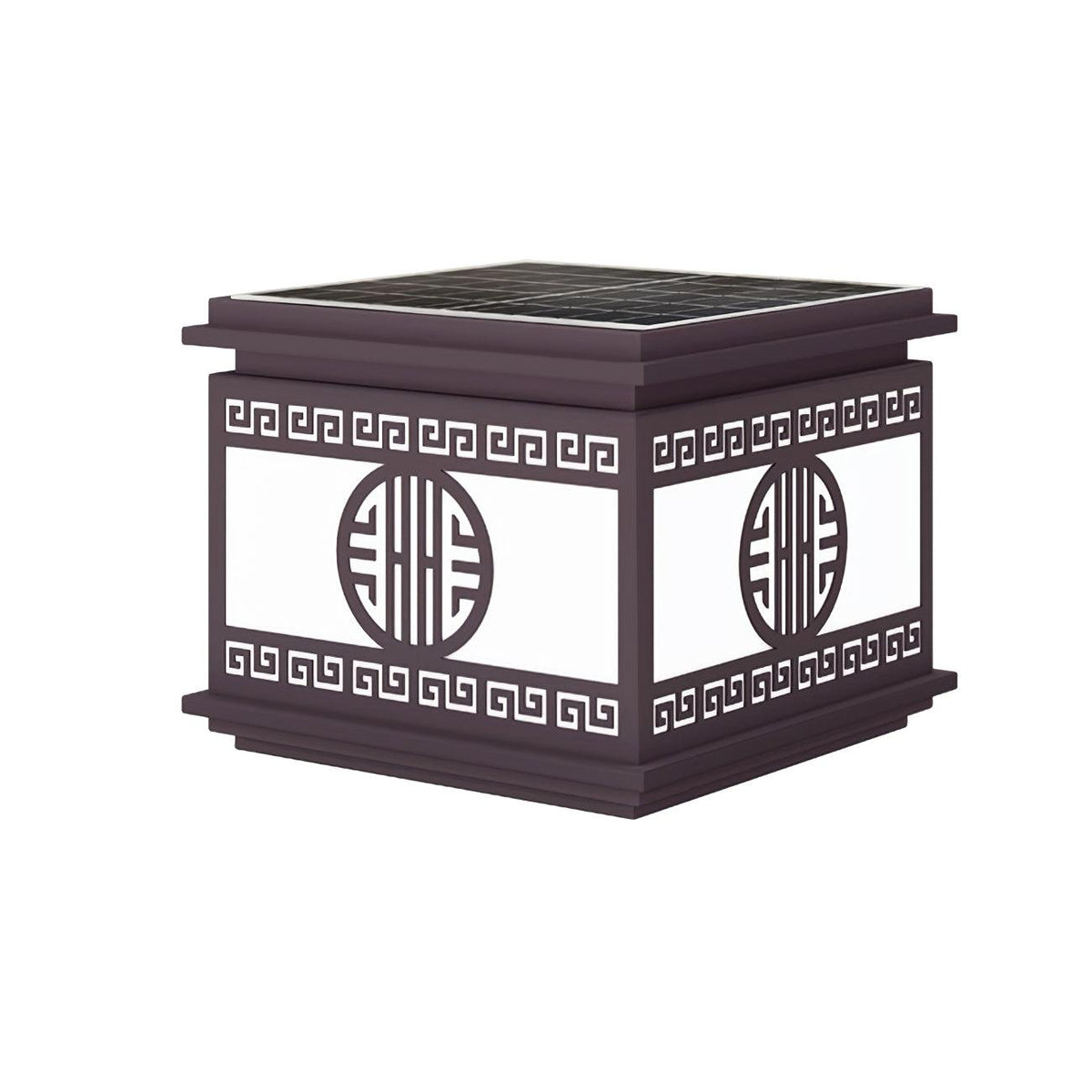 Jaspielle Metal Solar Outdoor Garden Light#Finish_Model B: Solar-Powered Version#Kelvin range_Warm Light