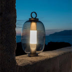 Harovelle Glass Metal Table Lamp