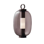 Harovelle Glass Metal Table Lamp#Finish_Brown & White
