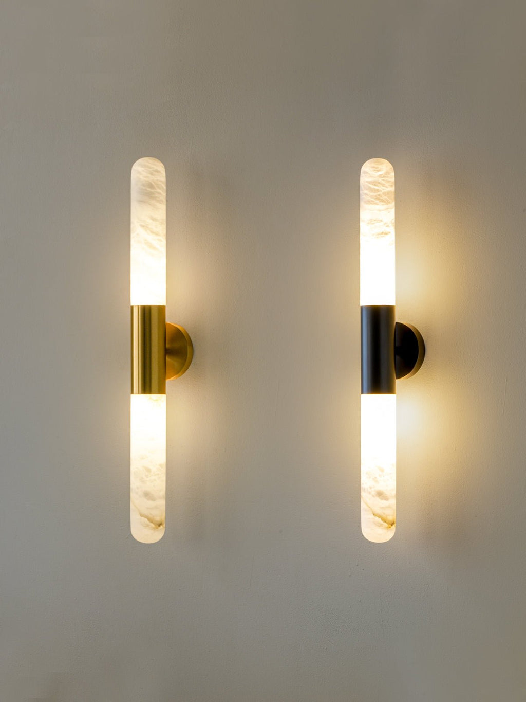 Heliandre Sculpted Alabaster Wall Lamp