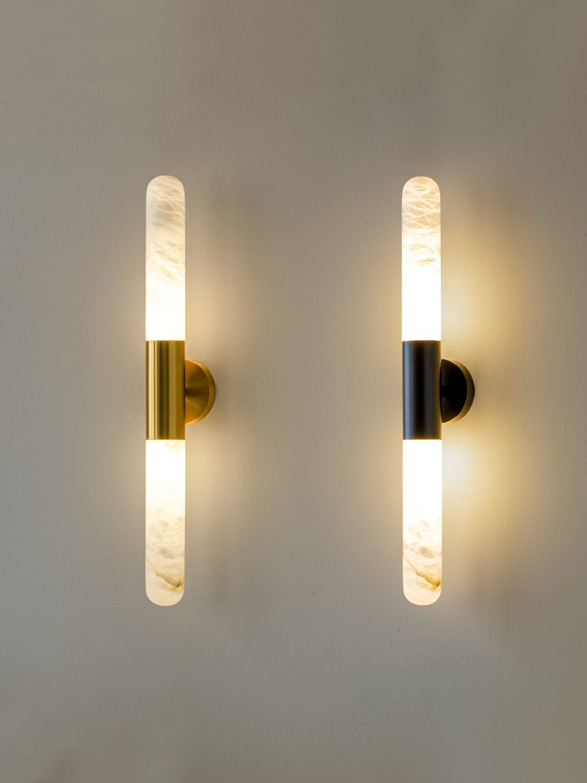 Heliandre Sculpted Alabaster Wall Lamp