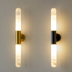 Heliandre Sculpted Alabaster Wall Lamp