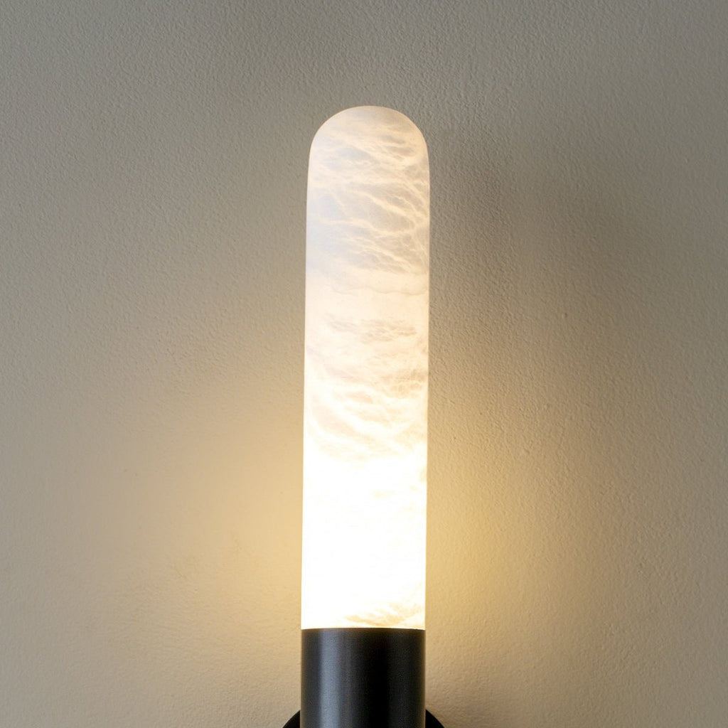 Heliandre Sculpted Alabaster Wall Lamp
