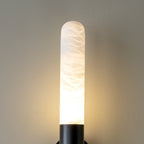 Heliandre Sculpted Alabaster Wall Lamp