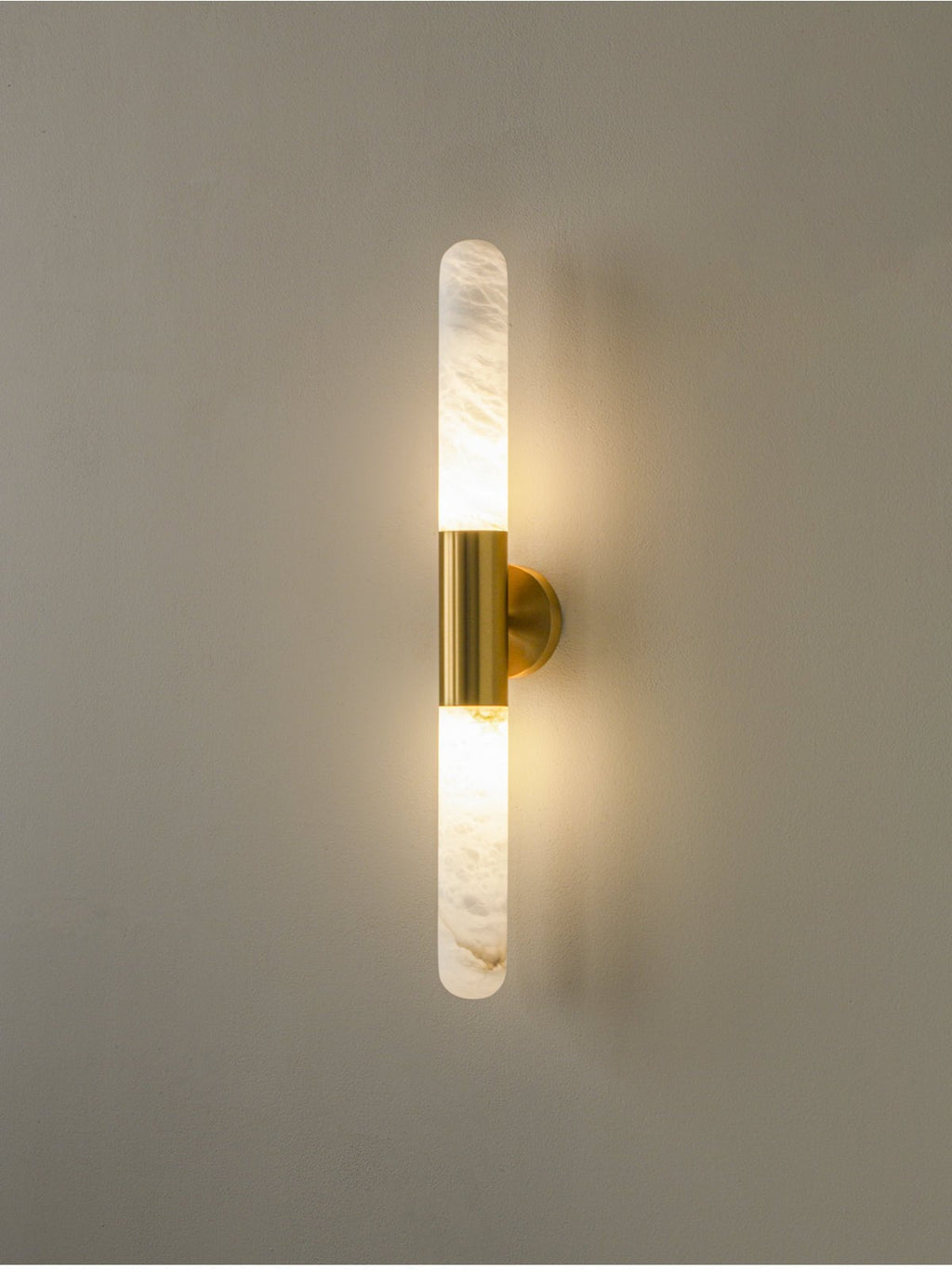 Heliandre Sculpted Alabaster Wall Lamp