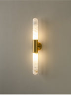 Heliandre Sculpted Alabaster Wall Lamp