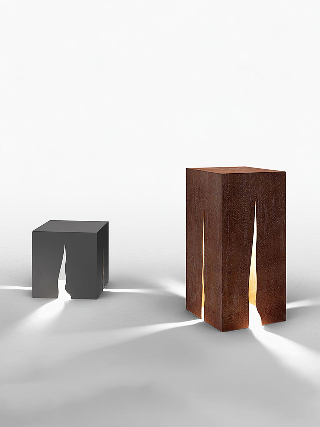 Giraselle Rustic Metal Cube Outdoor Garden Light