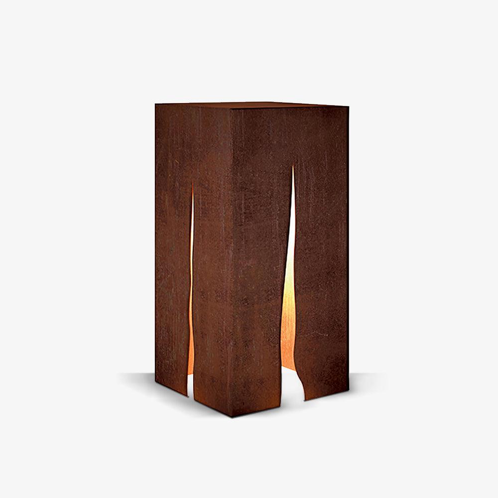 Giraselle Rustic Metal Cube Outdoor Garden Light