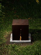 Giraselle Rustic Metal Cube Outdoor Garden Light