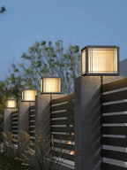 Estavere Metal Solar Outdoor Post Lamp