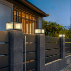 Estavere Metal Solar Outdoor Post Lamp