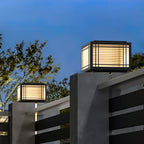 Estavere Metal Solar Outdoor Post Lamp