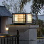 Estavere Metal Solar Outdoor Post Lamp