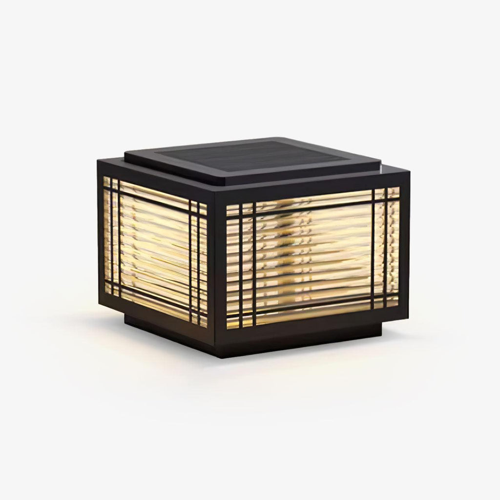 Estavere Metal Solar Outdoor Post Lamp