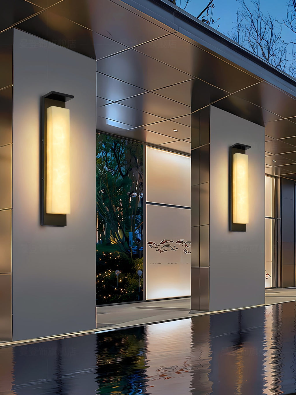 Doralisse Acrylic Outdoor Wall Lamp