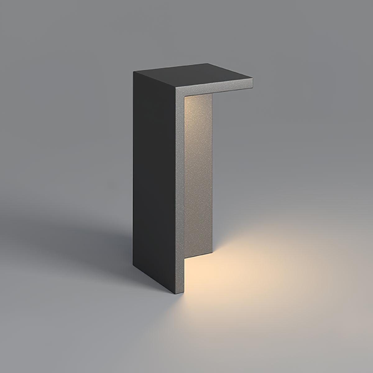 Cindervelle Metal Outdoor Garden Light#Size_D 9.8″ x H 23.6″#Finish_Dark Gray#Kelvin range_Warm Light