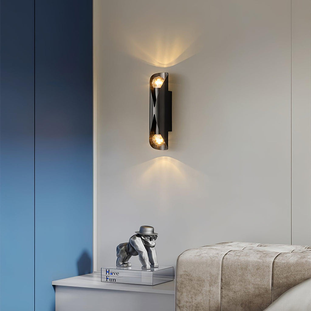 Xavelle Diamond Glass Brass Wall Lamp