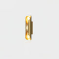 Xavelle Diamond Glass Brass Wall Lamp#Finish_Brass