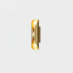 Xavelle Diamond Glass Brass Wall Lamp#Finish_Brass