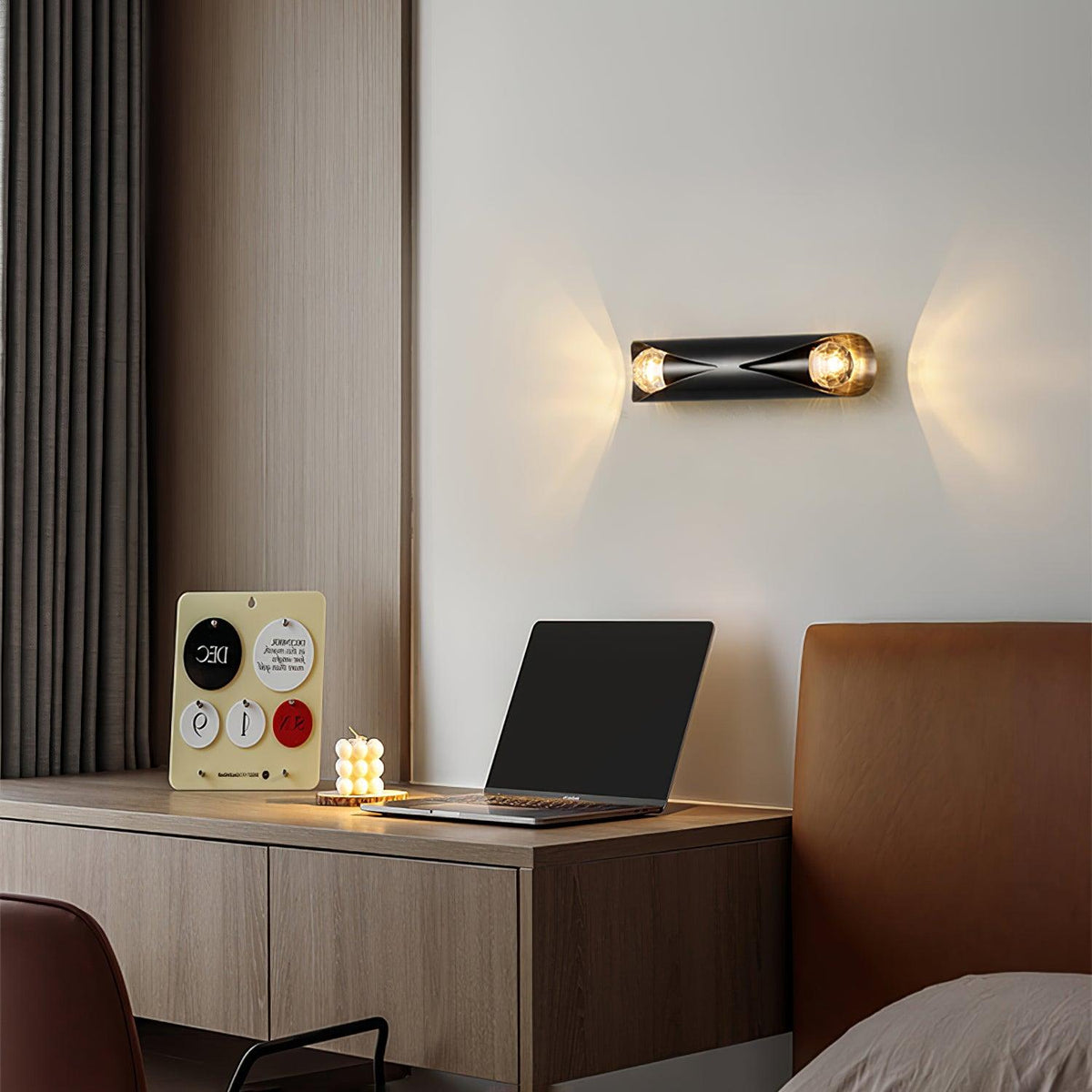 Xavelle Diamond Glass Brass Wall Lamp