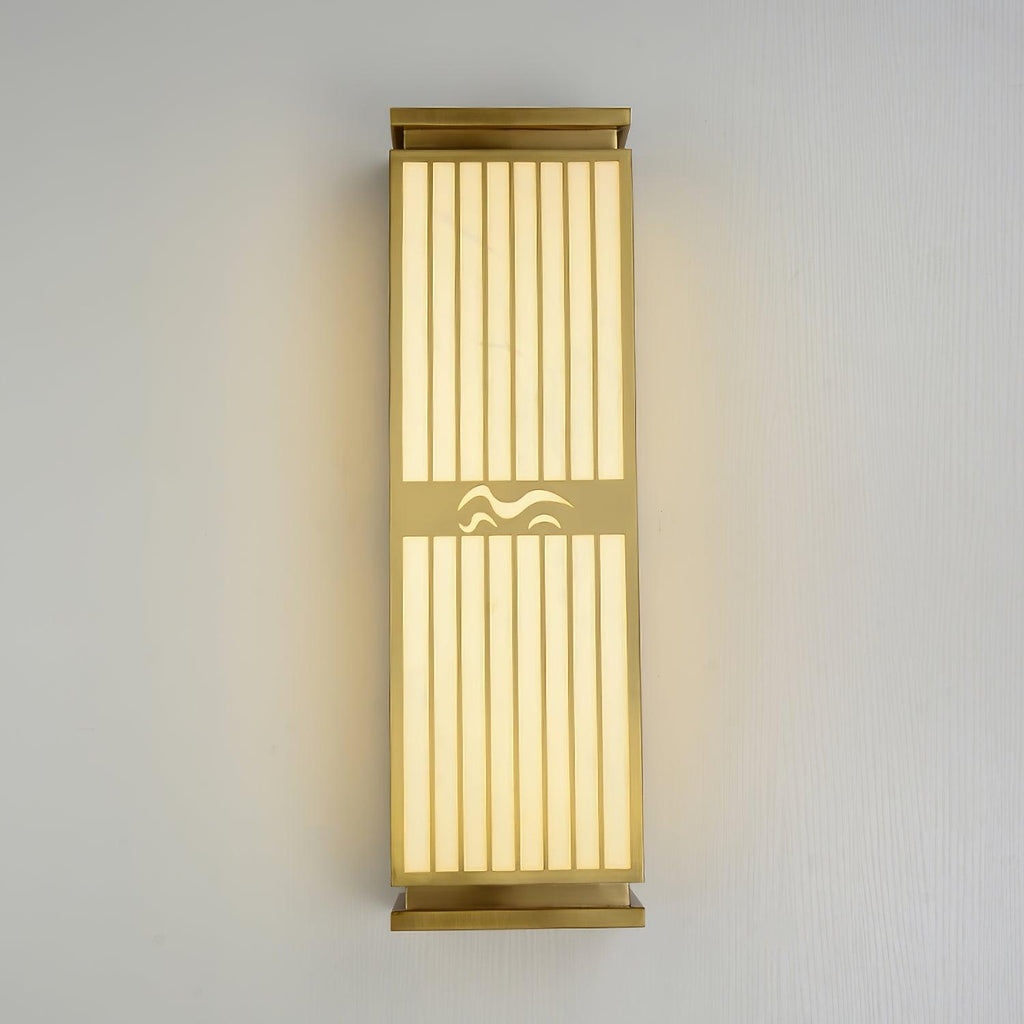 Bellorine Acrylic Outdoor Wall Lamp#Finish_Gold & White