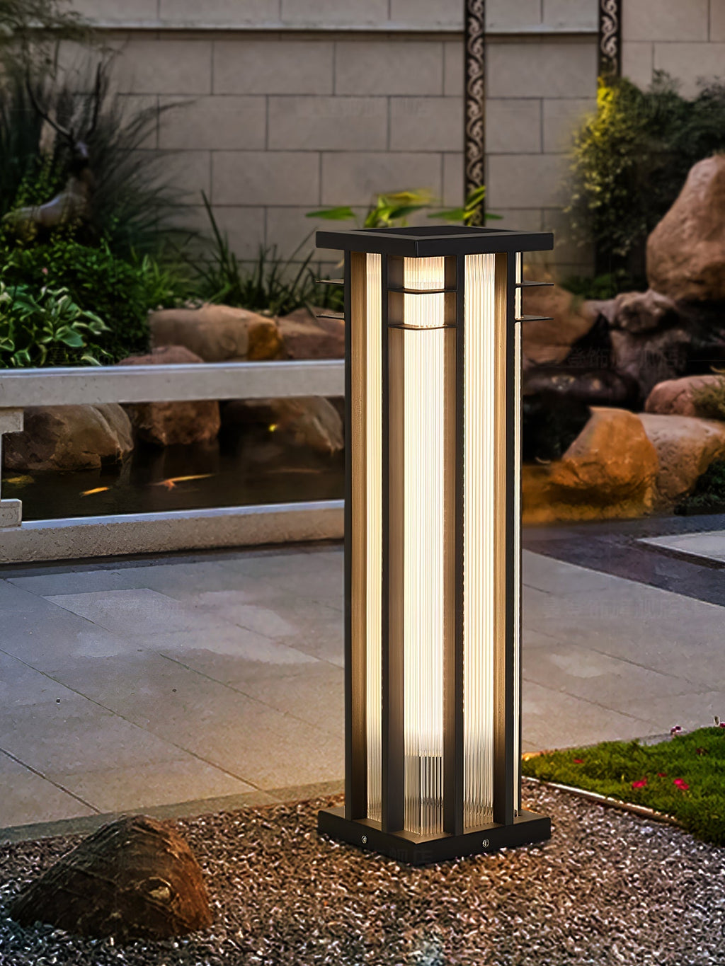 Aurevane Metal Double-Axis Outdoor Post Lamp