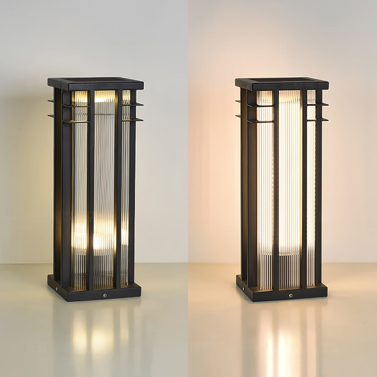Aurevane Metal Double-Axis Outdoor Post Lamp