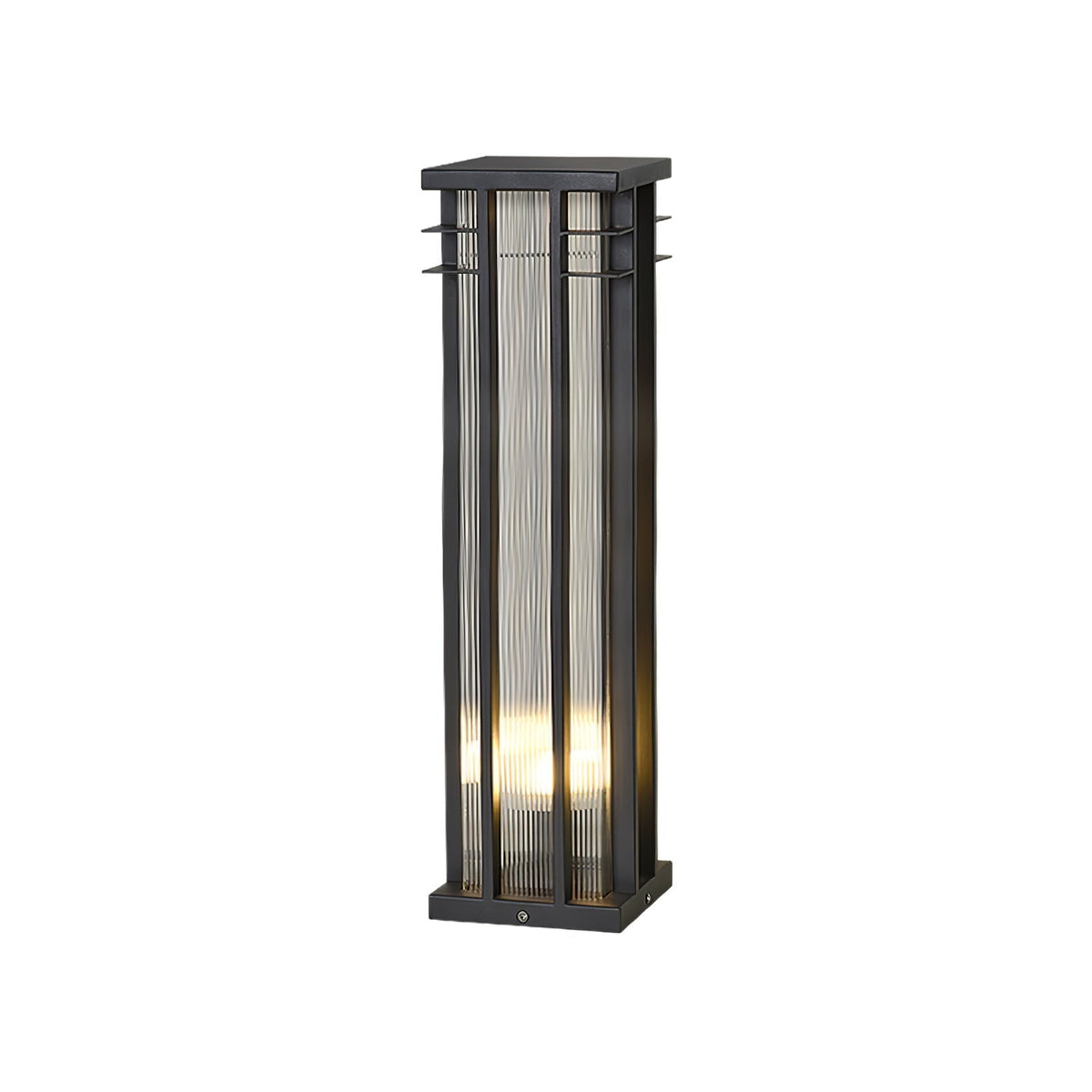 Aurevane Metal Double-Axis Outdoor Post Lamp#Size_25.6″#Power source_Model A: Wired Version#Kelvin range_Warm Light