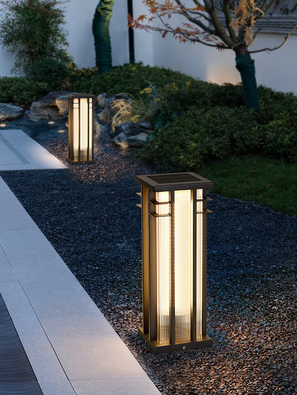 Aurevane Metal Double-Axis Outdoor Post Lamp