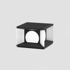 Zevaris Acrylic Cube Outdoor Post Lamp#Power source_Model A: Wired Version#Kelvin range_Warm Light
