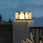 Zevaris Acrylic Cube Outdoor Post Lamp