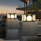 Zevaris Acrylic Cube Outdoor Post Lamp